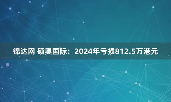 锦达网 硕奥国际:2024年亏损812.5万港元